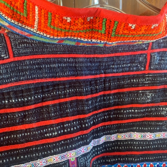 Patchwork Open Front Cropped Top Small - Picture 9 of 11